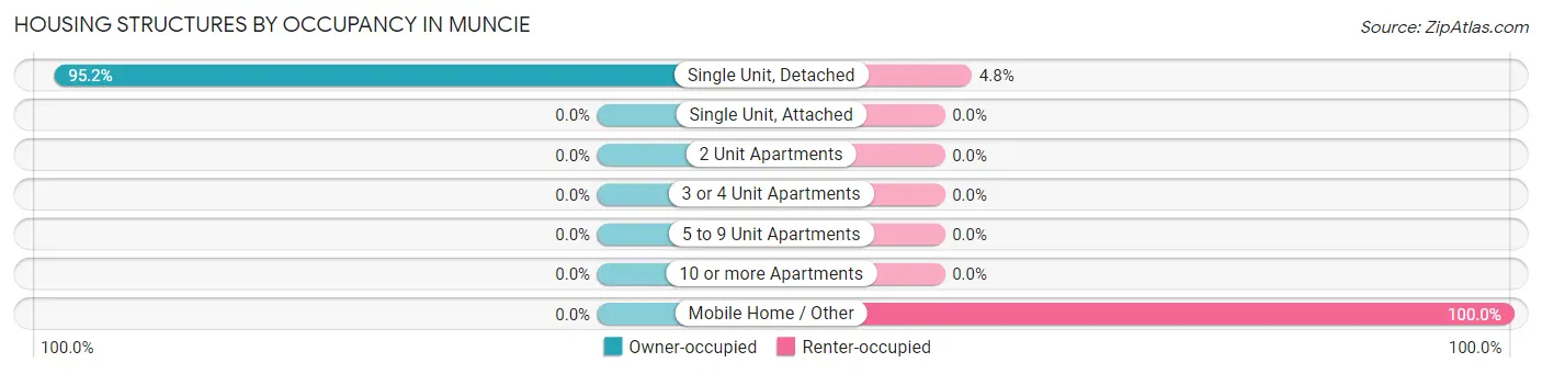 Housing Structures by Occupancy in Muncie