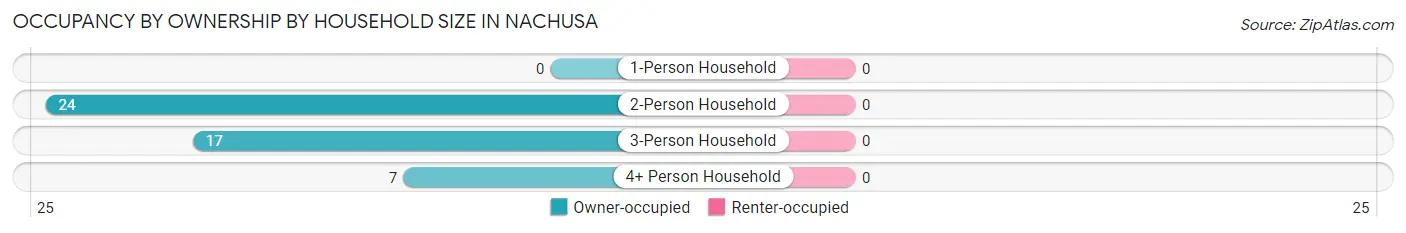 Occupancy by Ownership by Household Size in Nachusa