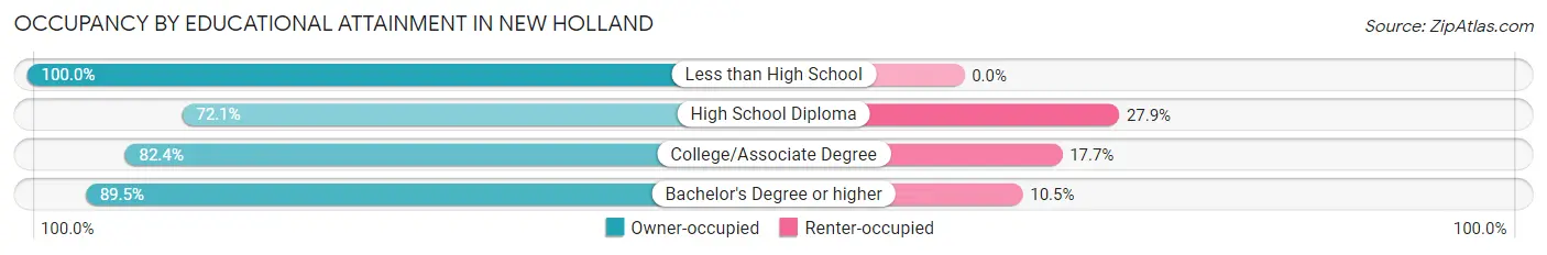 Occupancy by Educational Attainment in New Holland