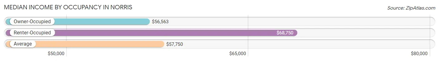 Median Income by Occupancy in Norris