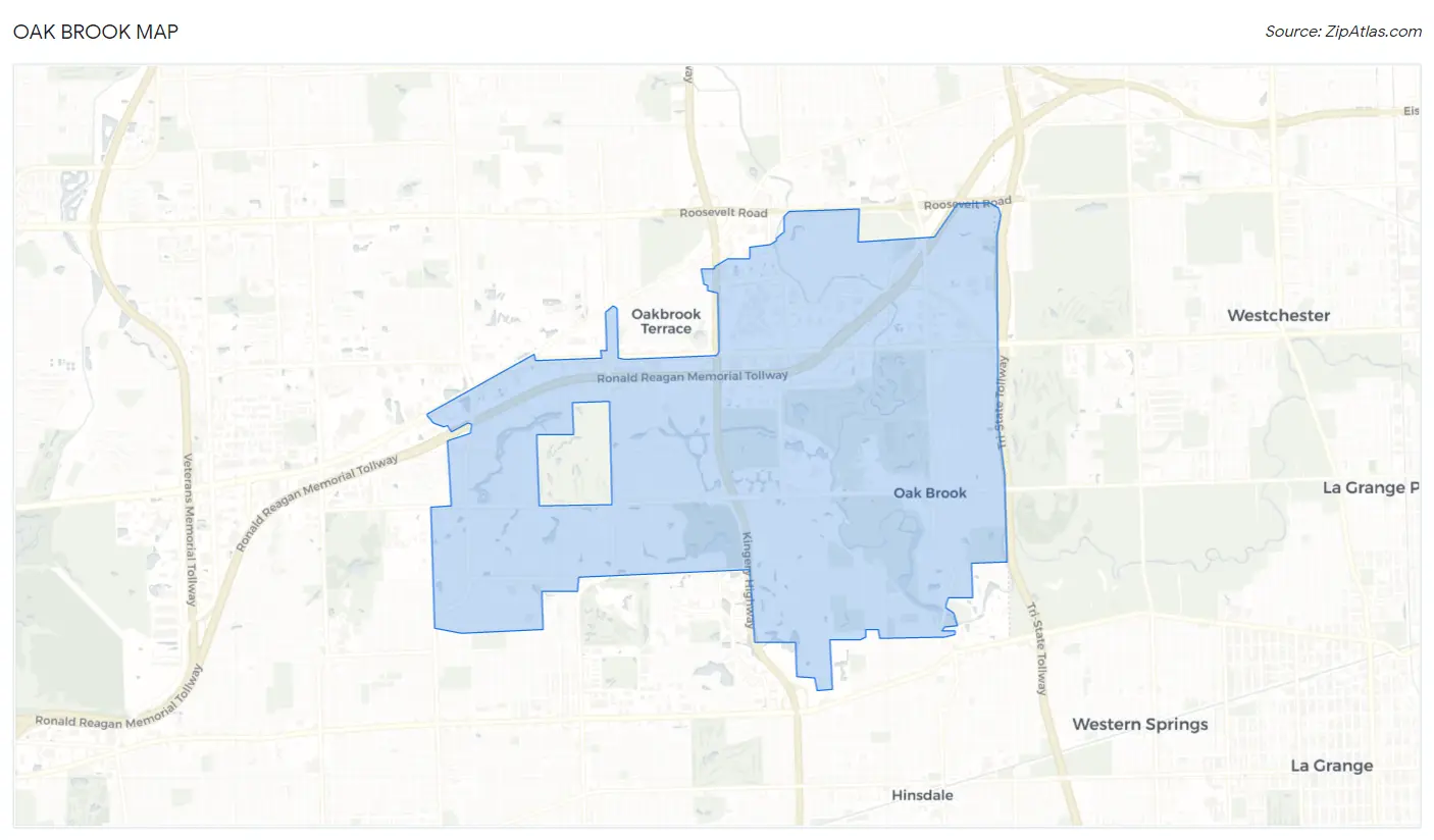 Oak Brook Map