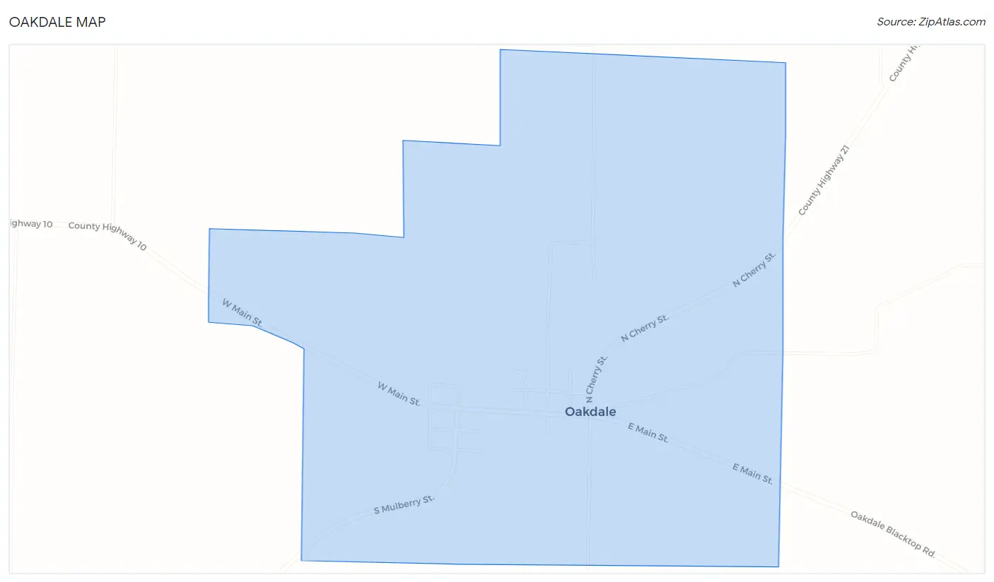 Oakdale Map