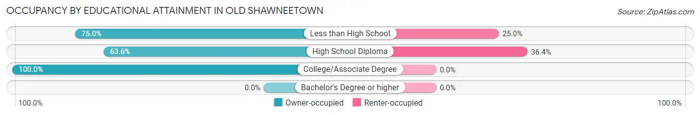Occupancy by Educational Attainment in Old Shawneetown