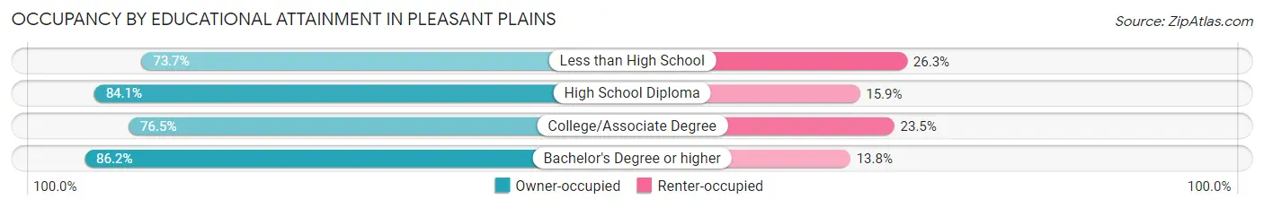 Occupancy by Educational Attainment in Pleasant Plains