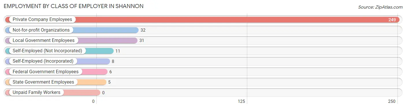 Employment by Class of Employer in Shannon