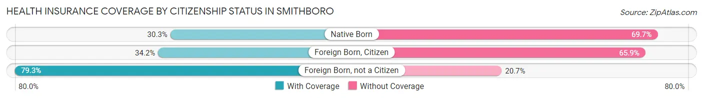 Health Insurance Coverage by Citizenship Status in Smithboro