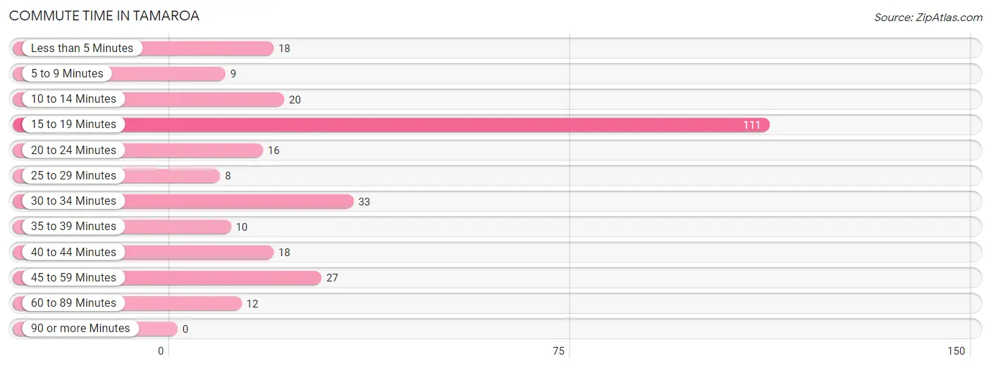 Commute Time in Tamaroa