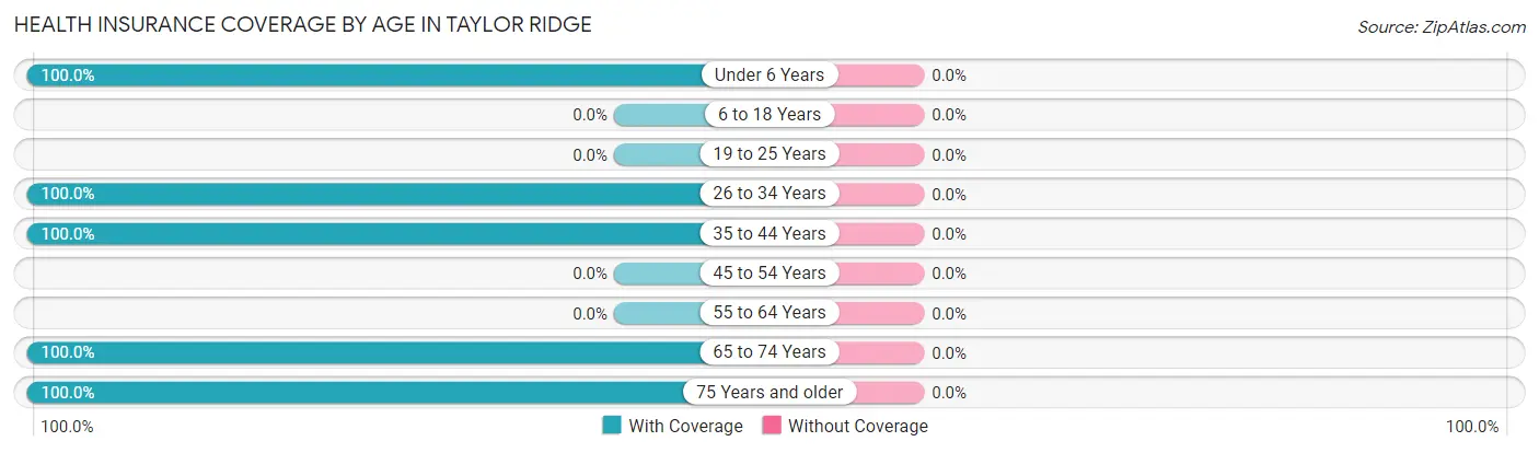 Health Insurance Coverage by Age in Taylor Ridge