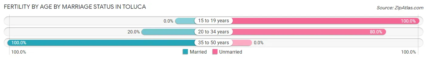 Female Fertility by Age by Marriage Status in Toluca
