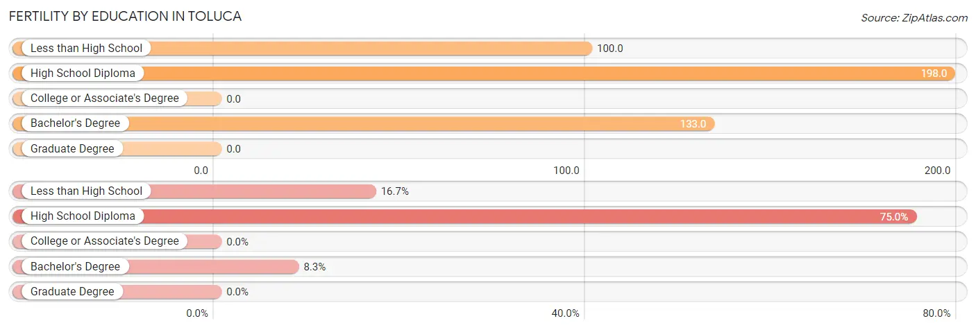 Female Fertility by Education Attainment in Toluca