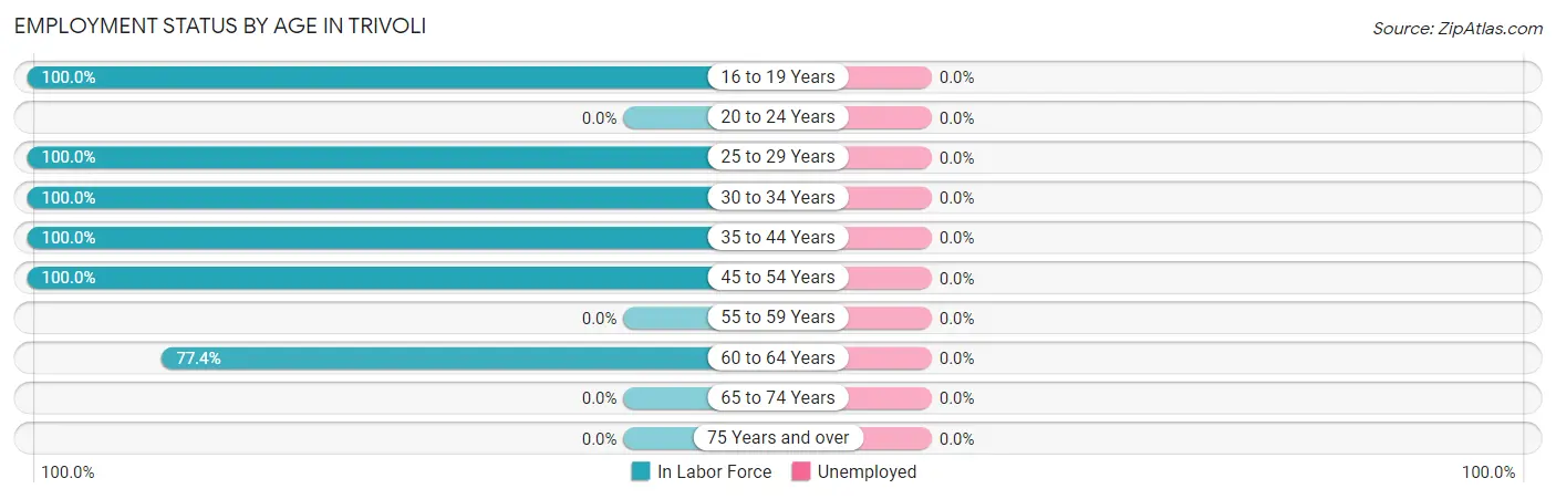 Employment Status by Age in Trivoli