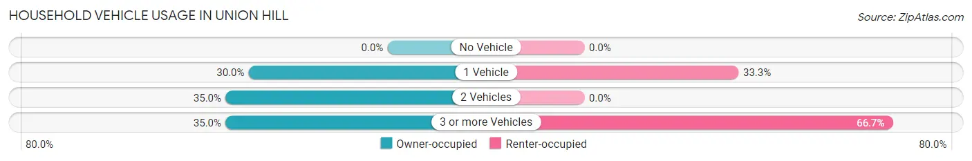 Household Vehicle Usage in Union Hill