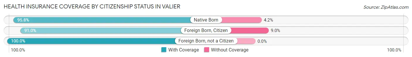Health Insurance Coverage by Citizenship Status in Valier