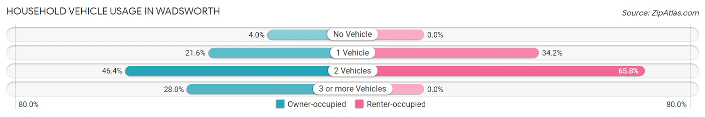 Household Vehicle Usage in Wadsworth