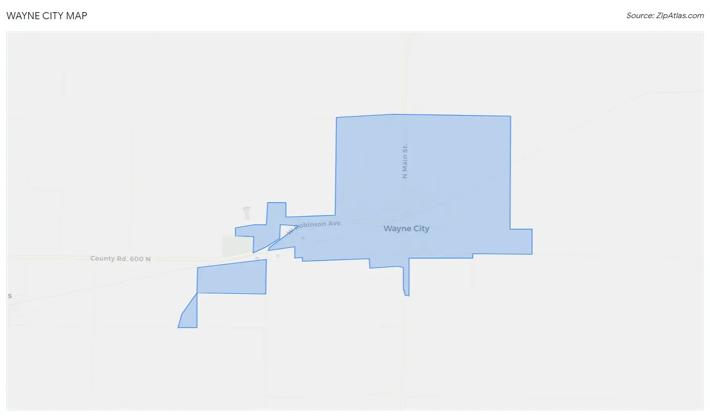 Wayne City Map