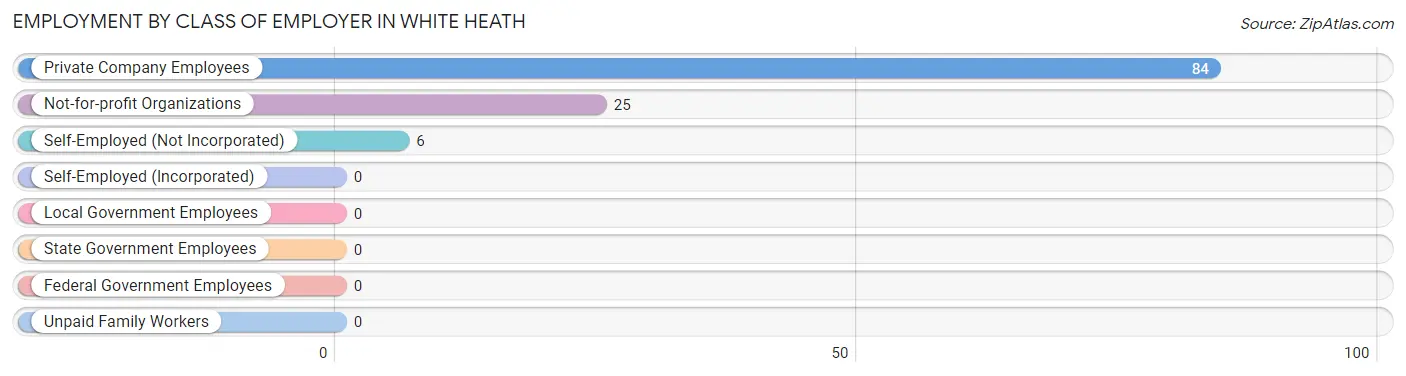 Employment by Class of Employer in White Heath