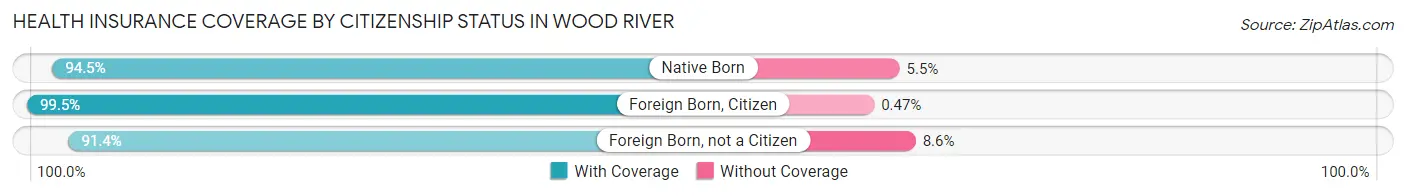 Health Insurance Coverage by Citizenship Status in Wood River