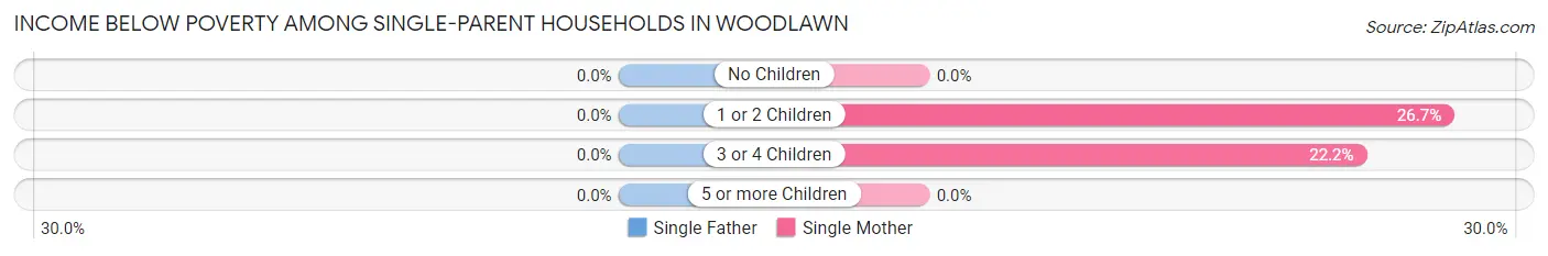 Income Below Poverty Among Single-Parent Households in Woodlawn