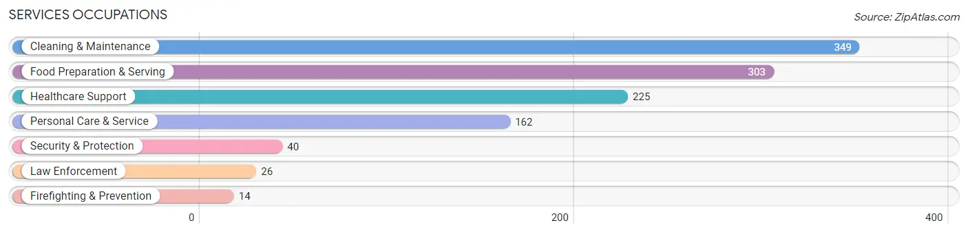 Services Occupations in Worth