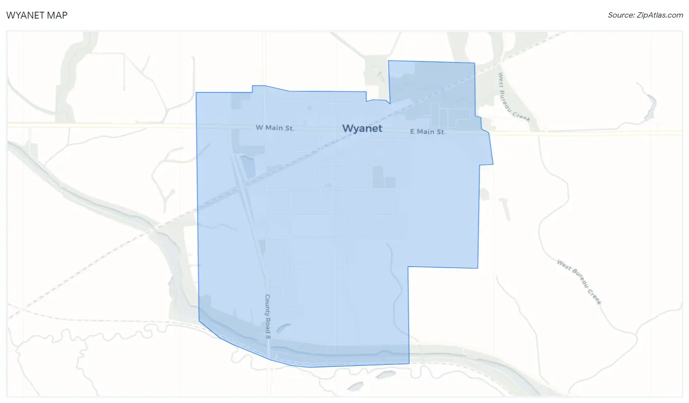 Wyanet Map