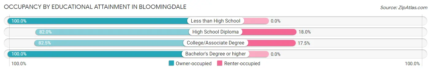 Occupancy by Educational Attainment in Bloomingdale