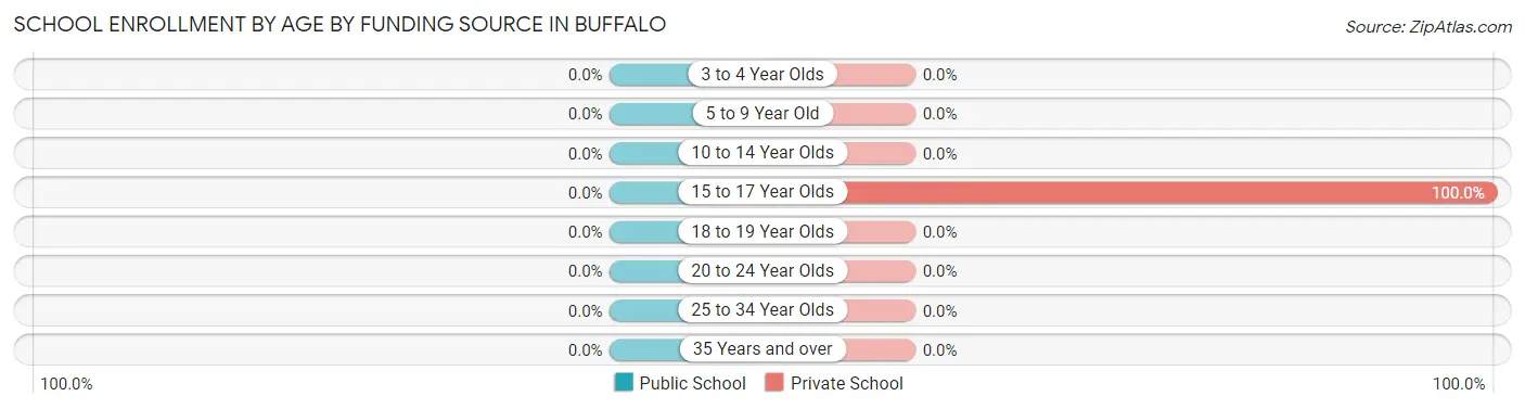 School Enrollment by Age by Funding Source in Buffalo