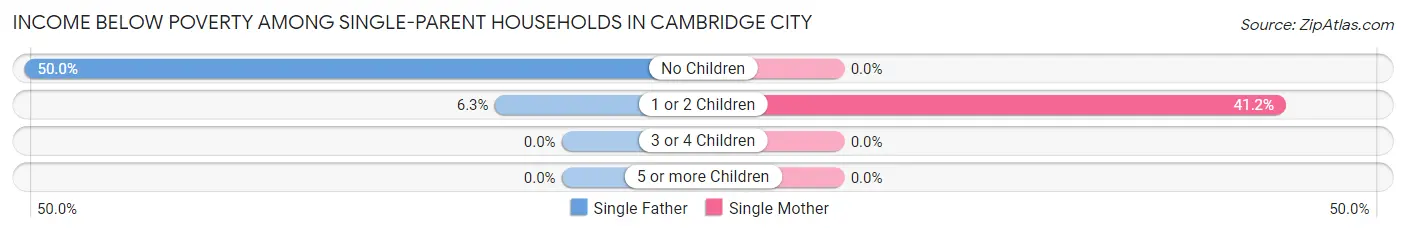 Income Below Poverty Among Single-Parent Households in Cambridge City
