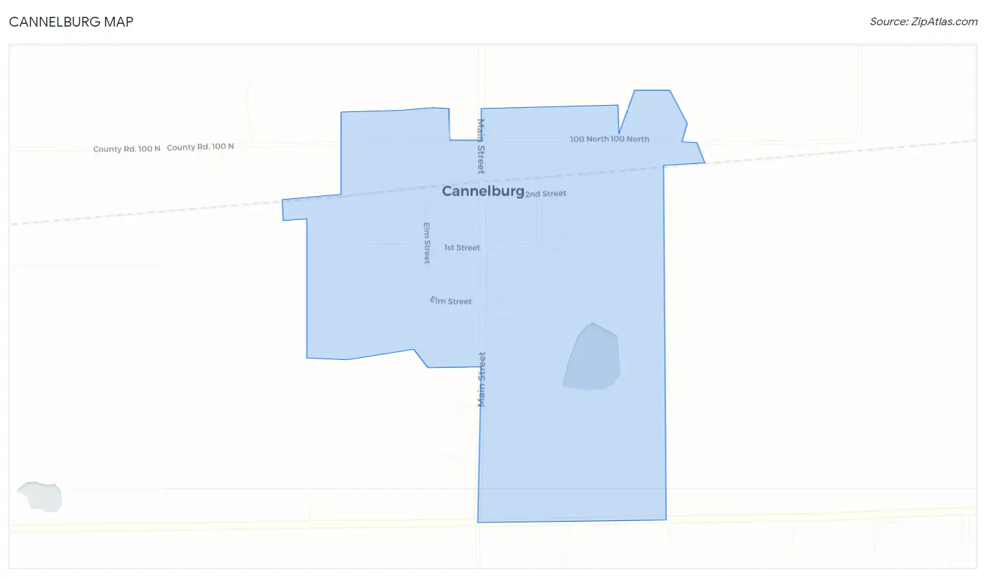 Cannelburg Map