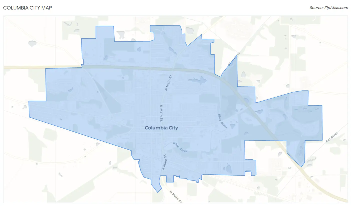 Columbia City Map