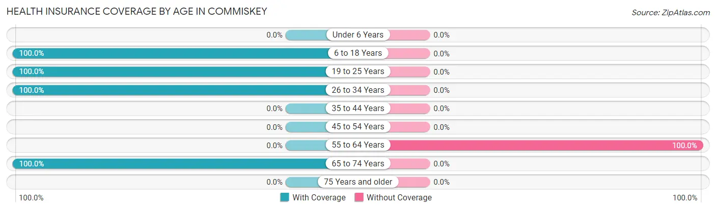 Health Insurance Coverage by Age in Commiskey
