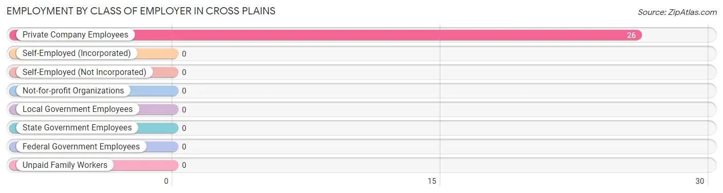 Employment by Class of Employer in Cross Plains