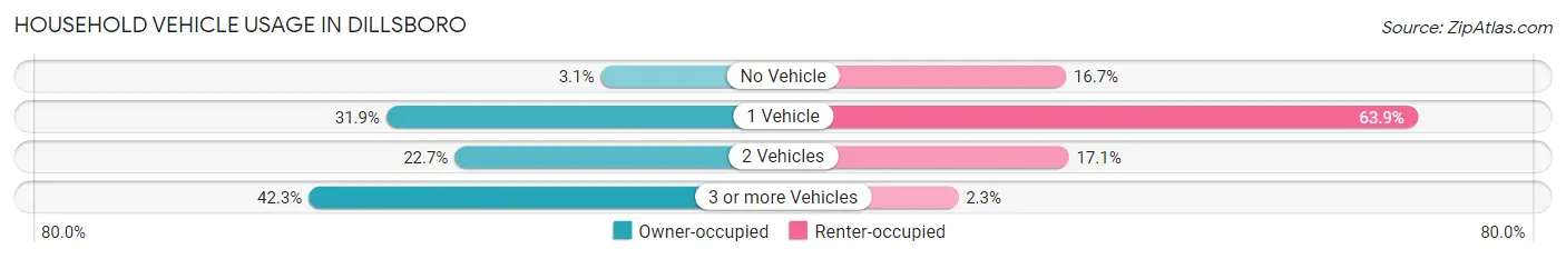 Household Vehicle Usage in Dillsboro