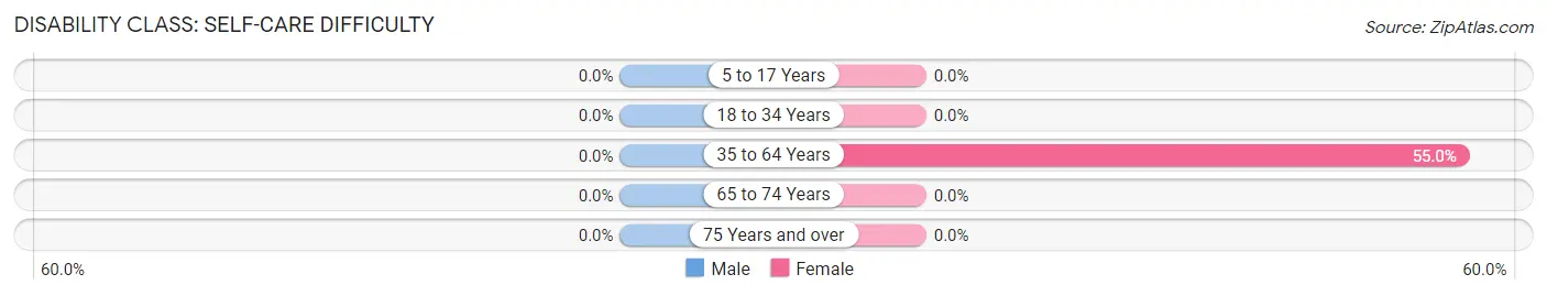 Disability in Eckerty: <span>Self-Care Difficulty</span>