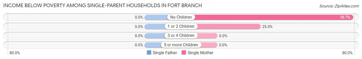 Income Below Poverty Among Single-Parent Households in Fort Branch