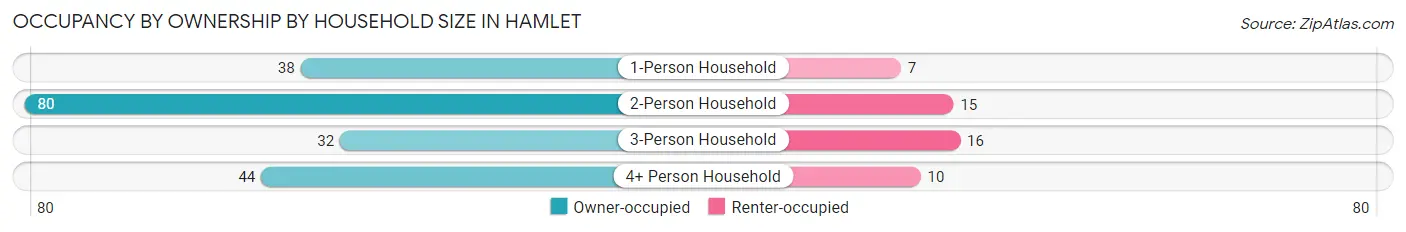 Occupancy by Ownership by Household Size in Hamlet