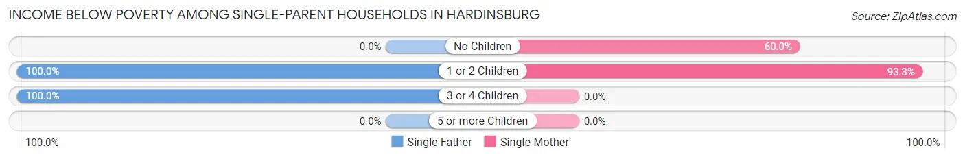 Income Below Poverty Among Single-Parent Households in Hardinsburg