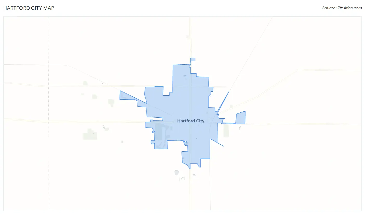 Hartford City Map