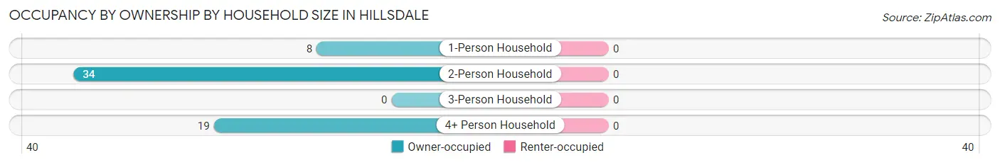 Occupancy by Ownership by Household Size in Hillsdale