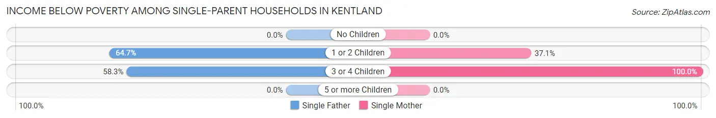 Income Below Poverty Among Single-Parent Households in Kentland
