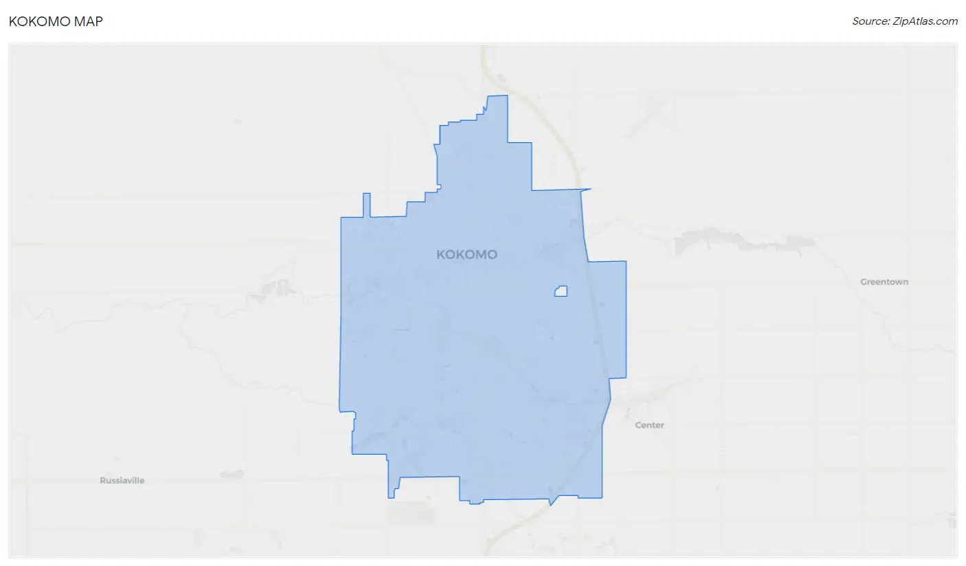 Kokomo Map