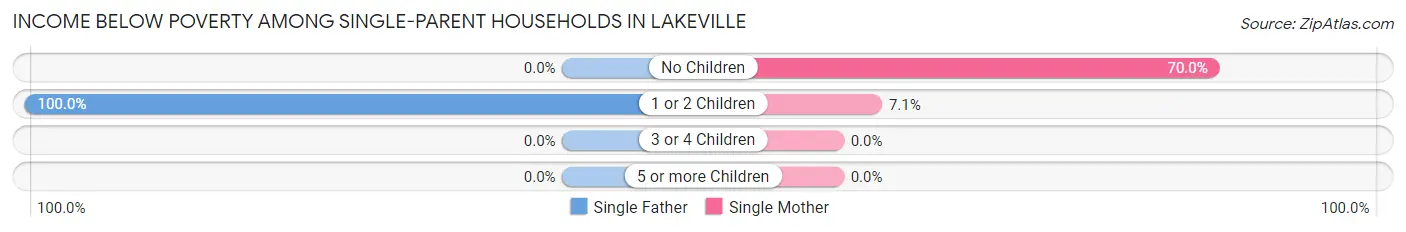 Income Below Poverty Among Single-Parent Households in Lakeville