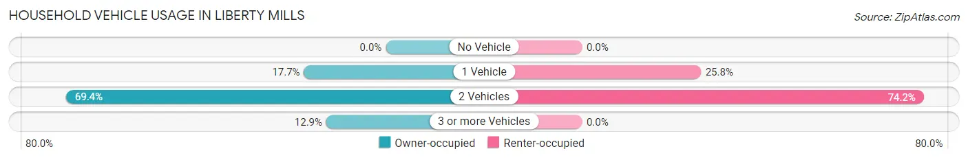 Household Vehicle Usage in Liberty Mills