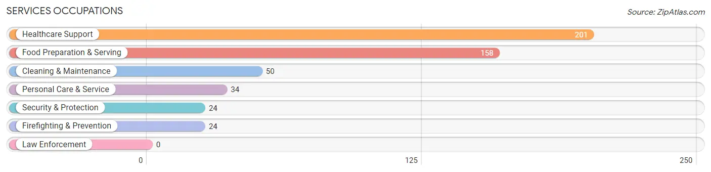 Services Occupations in Mitchell