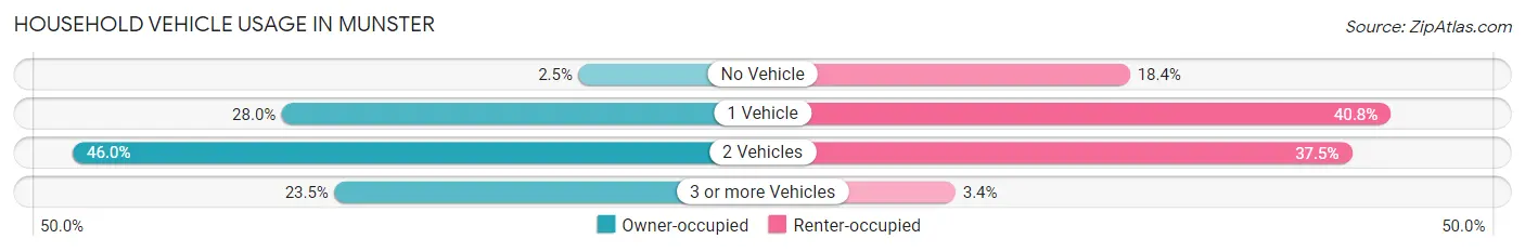 Household Vehicle Usage in Munster