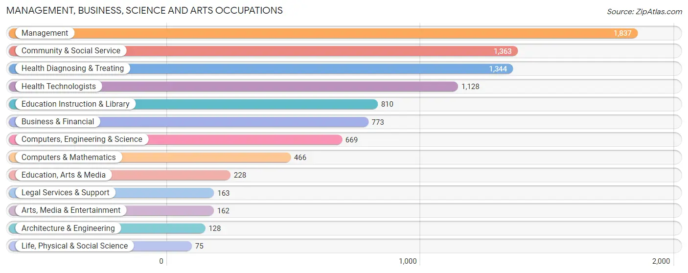 Management, Business, Science and Arts Occupations in Munster