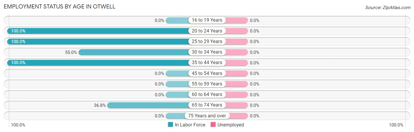 Employment Status by Age in Otwell