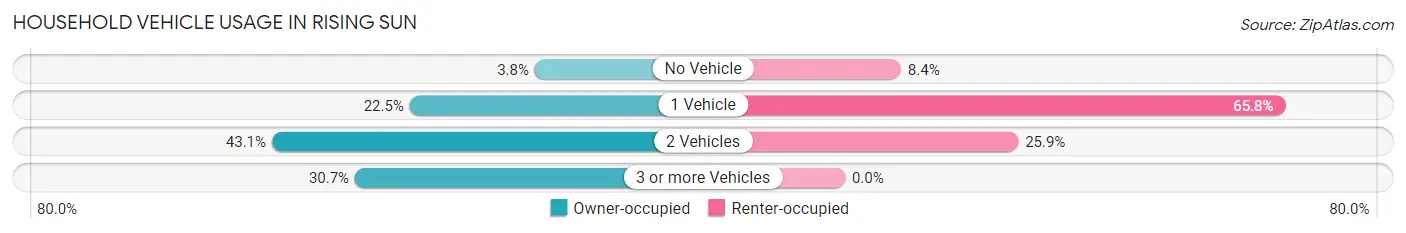 Household Vehicle Usage in Rising Sun