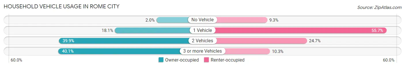 Household Vehicle Usage in Rome City