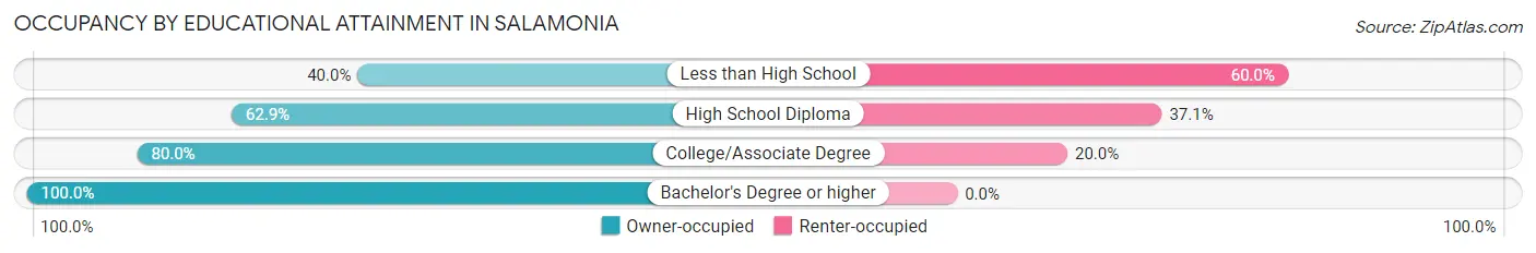 Occupancy by Educational Attainment in Salamonia