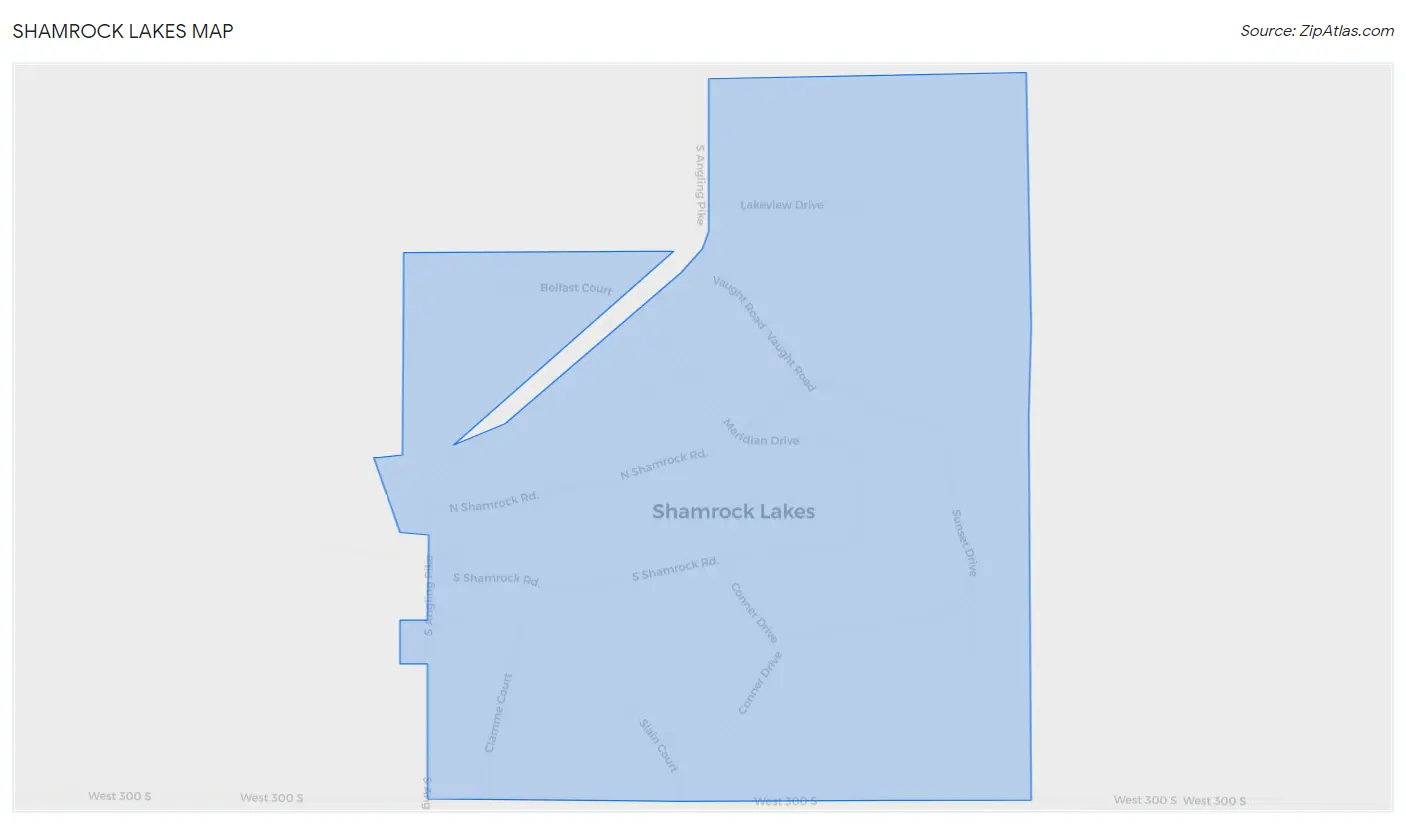 Shamrock Lakes Map